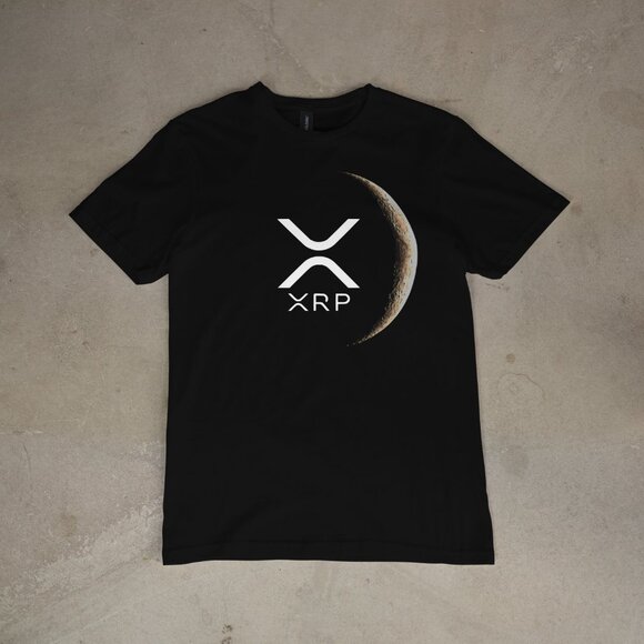 XRP Crypto Currency T-shirt Mens Multiple Sizes Black Cotton - Picture 3 of 3